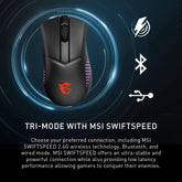 MSI Clutch GM51 Lightweight Wireless Gaming Mouse & Charging Dock